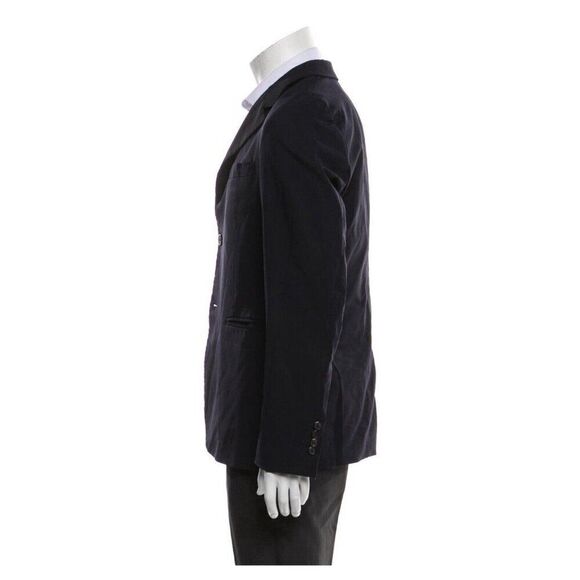 Prada Mens Authentic Solid Black Long Sleeve Blazer Jacket IT 46 US 36 Small - Picture 2 of 11